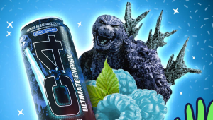哥斯拉×C4跨界出击！Sour Blue Razzilla能量饮料即将登场