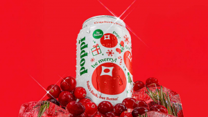 Poppi 蔓越莓气泡苏打水：限定回归，与节日撞个满怀！