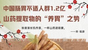 中国肠胃不适人群1.2亿，山药提取物的“养胃”之势