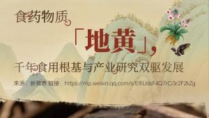 食药物质「地黄」,千年食用根基与产业研究双驱发展