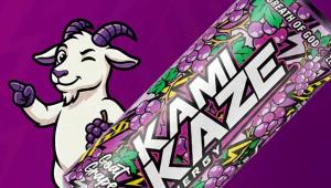 糖果风味成运动饮品创新主流，Kamikaze山羊葡萄气泡能量饮料正式发售