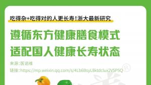 浙大重磅研究：真正适合中国人的长寿饮食方式，藏在日常三餐