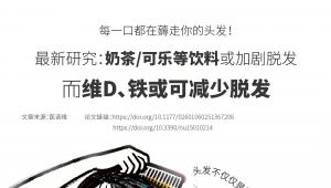 研究新发现：每周超 7 杯含糖饮料，脱发几率或增 3.36 倍