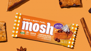 秋日风味再度归来：Mosh南瓜巧克力碎蛋白棒重启季节风潮